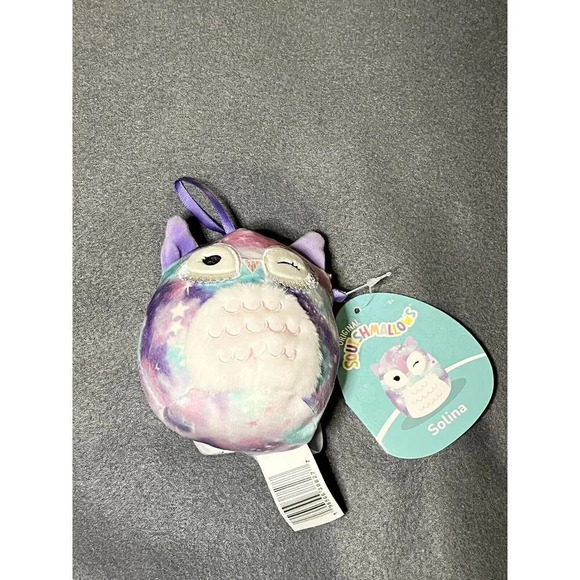 Squishmallow Solina the Owl 4" Plush Stuffed Animal Toy Doll‎ Soft Ornament - Picture 1 of 5